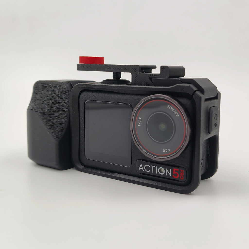 Handheld Camera Grip with Shutter Control & Extension Pole for DJI Action 5 Pro, Action 4 & Action 3